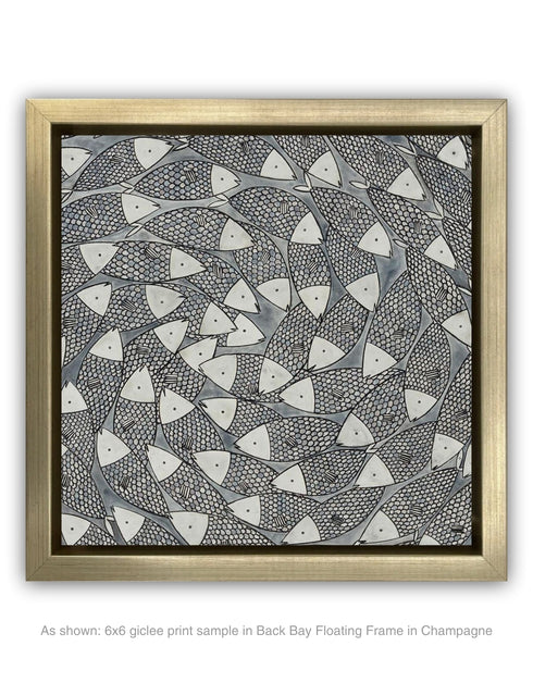 Big Sardines | Framed Giclee Print on Canvas